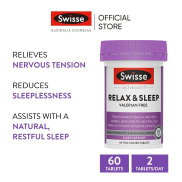 Viên Uống Thư Giãn Hỗ Trợ Giấc Ngủ Swisse Ultiboost Relax & Sleep 60 Viên