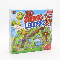 kidtuk เกมส์บันไดงู 3 มิติ กระดานแม่เหล็ก  SNAKE &amp; LADDER 3D เกมส์บันไดงู โฉมใหม่ ของแท้