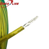 ลวดไฟฟ้าสถิตยาง UL3135 14AWG สายสีเหลือง-เขียวมีความยืดหยุ่นสายเคเบิ้ลดีบุก3KV สายการป้องกันทางสิ่งแวดล้อม