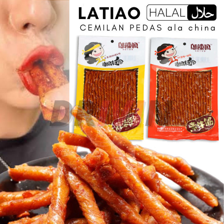 Halal Wulama Latiao Spicy Tofu Snack Cemilan Pedas Cina Original