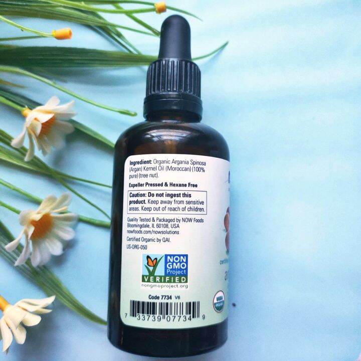 น้ำมันอาร์แกน-ออแกนิค-สกัดเย็น-จากโมรอคโค-organic-argan-oil-59-ml-now-foods