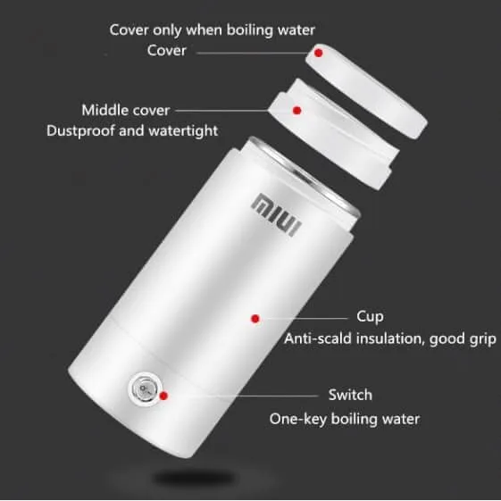 MRC.PH Bottle Portable Mini Travel Electric Kettle 300W Water Heating