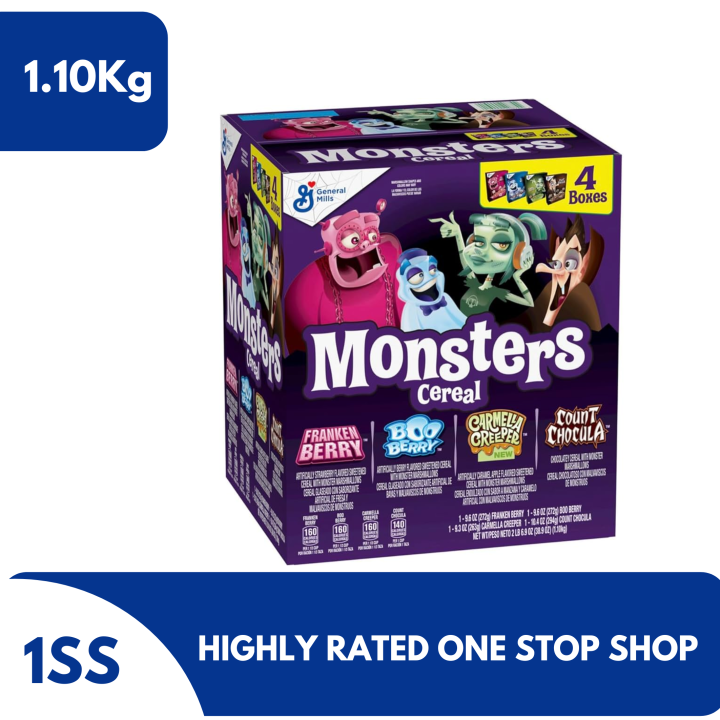 General Mills Monster Cereal Variety Pack, 1.10Kg (Exp Apr 20, 2024) Lazada PH