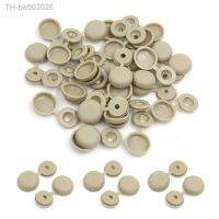 ✵❧❂ Uxcell 30pcs 4mm Beige Hinged Screw Cover Cap Folding Caps Protective Clips for Auto Car Home FurnitureDecoration