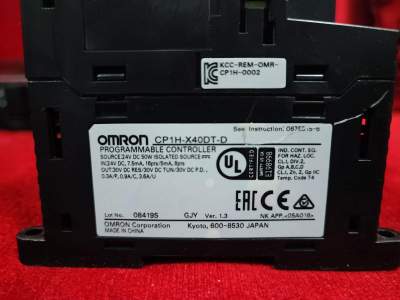 PLC  OMRON  CP1H-EX40DT-D   CP1H-X40DT-D CP1W-EXT01 CP1W-TER01   (สภาพใช้งาน 95%)