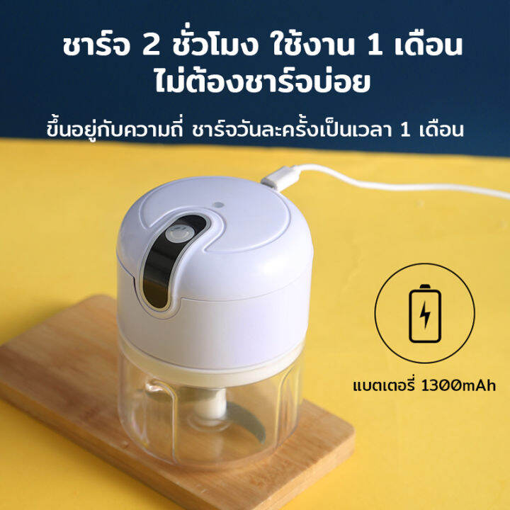 เครื่องปั่นกระเทียม-ชาร์จด้วยusb-ที่บดกระเทียมไฟฟ้า-มินิ-ไร้สาย-เครื่องบดมินิ-เครื่องบดกระเทียม-ปั่นหมู-พริก-284