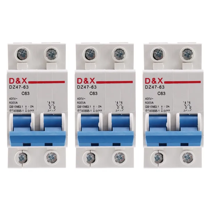 3X 2P 63A DC400V MCB Solar Energy Photovoltaic (pv) Solar DC Circuit ...