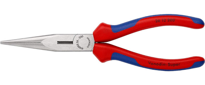 knipex-tools-long-nose-pliers-with-cutter-multi-component-2612200-multi-colour-8-inches-comfort-grip