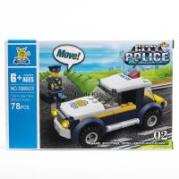 ProudNada Toys ของเล่นเด็กชุดตัวต่อเลโก้ตำรวจ STERMERRY CITY POLICE SM603