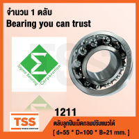 1211 ตลับลูกปืนเม็ดกลมปรับแนวได้เอง (SELF ALIGNING BALL BEARINGS) สำหรับเพลาตรง 1211