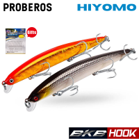 PROBEROS 1Pcs Laser Fishing Lure Casting 12.5Cm 13.5G Sinking Minnow Lure With Free Gift Fake Fish With 6 # BKB Hook Toman Siakap Gewang Fishing Gear DW419