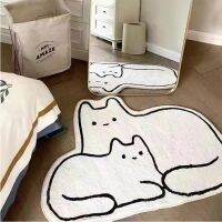 【SALES】 Cute Cat’s Carpet In The Bedroom Furry Mat Irregular Bedroom Rug Carpet For Nursery Soft Mat For Children Cute Room Decoration