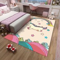 【SALES】 Home Decor Pink Cartoon Pattern Carpets Child Bedroom Play Rug Kids Room Decor Carpet Baby Crawl Mat Femme Children Furry Mat