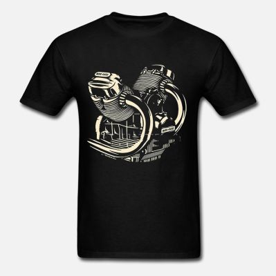 T Shirt Moto Guzzi Engine Black Tee Shirt MenS Round Neck Short Sleeves Cotton T-Shirt
