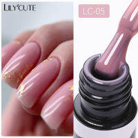 LILYCUTE 5ml 3 in 1 Quick Extension Gel Construct Hard Gel Long Lasting UV LED Gel Nail Art Design Faux Ongles เล็บ Accesorios Automatic Flow Leveling และสร้าง "C" Arc ที่สมบูรณ์แบบ