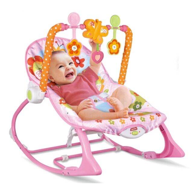 Electric Baby Rocking Chair (PINK) Newborn Musical Rocker Infant