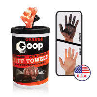 Goop Ruff Towels ทิชชู่เปียกเช็ดมือช่าง ขจัดนํ้ามันและจารบี  ขนาด 12" x10" 72 แผ่น