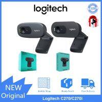 โปรแรง3.3Logitech C270/270i HD Webcam Built-in Noise Cancelling Microphone USB Plug and Play Suitable for Home Conference Video Camera