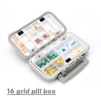 【YF】 Travel Pill Case Medicine Storage Organizer Container Drug Tablet Dispenser Independent Lattice Box Fishing Tackle