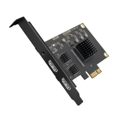 การ์ดจับภาพความละเอียด1080P HDMI,อุปกรณ์จับภาพวิดีโอเสียง2ช่องสัญญาณ PCIE ความล่าช้าต่ำมาก