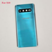 สำหรับ Samsung Galaxy S10 S10e S10plus S10 S10 5G G973 G975ที่คลุมปลอกหุ้มช่องหลังแผงเคสที่มีเลนส์กล้องถ่ายรูป