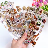 6 sheets /lot Kids Puffy Stickers Wild Animals Cats Dogs Girls Boys Rewards Sticker for School Teacher Classic Toys GYH