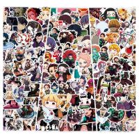 hotx【DT】 300pcs Anime Demon Slayer Stickers Pack Laptop Luggage Kimetsu no Yaiba Graffiti Vinyl Decal Sticker for Kids