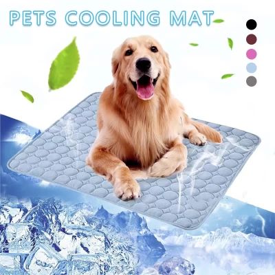 [pets baby] แผ่นเสื่อระบายความร้อนสุนัขผ้าไหม