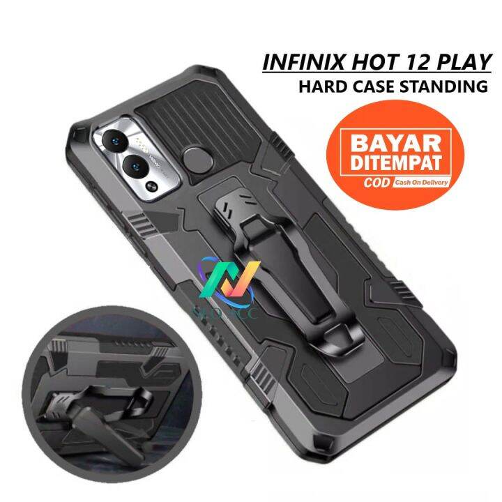 Casing Hp Infinix Hot 12 Play Model Baru Hard Case Klip Kesing Silikon Standing Case Lazada 4396