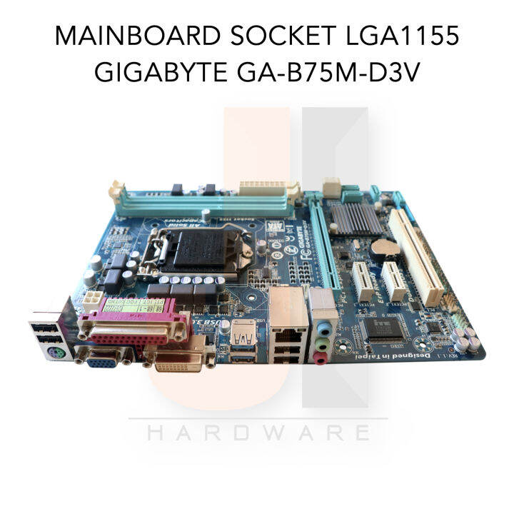 mainboard-gigabyte-ga-b75m-d3v-lga1155-support-intel-core-i-gen-2xxx-and-gen-3xxx-series-สินค้ามือสองสภาพดีมีฝาหลังมีการรับประกัน