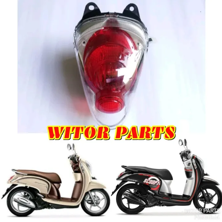 Lampu Stop Honda Scoopy Fi Tahun 2013 2014 2015 2016 / Lampu Belakang