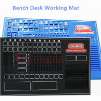 Original Haoshi ยาง Anti-Slip Pinning Bench โต๊ะทำงานสำหรับช่างทำกุญแจเครื่องมือ Repair Mat Lot