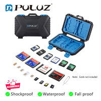 PULUZ 27 In 1 การ์ดหน่วยความจำ/ซิมการ์ดกรณีการจัดเก็บกล่องเก็บ-ดำสำหรับ 4CF + 8SD + 9TF + 1 การ์ดPIN + 1SIM + 2M-SIM + 2N-SIM