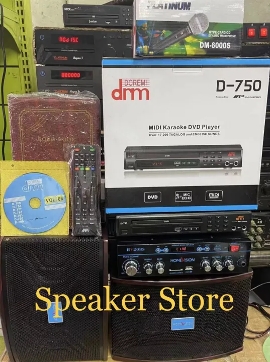 Karaoke/Videoke Set Homevision HV208 Speaker and Amplifier with