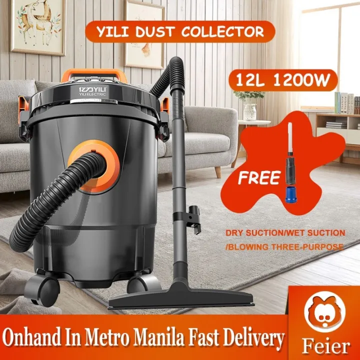 [Ready stock]YILI 12L Vacuum Cleaner 3in1 WET DRY BlOW 1200W Powerful Household Cleaner Lazada PH