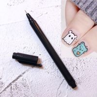ปากกากราฟฟิตีเล็บสำหรับแปรงเล็บแปรงเล็บปากกา Perlengkapan Nail Art แปรงปากกาทำเล็บแปรงเล็บ