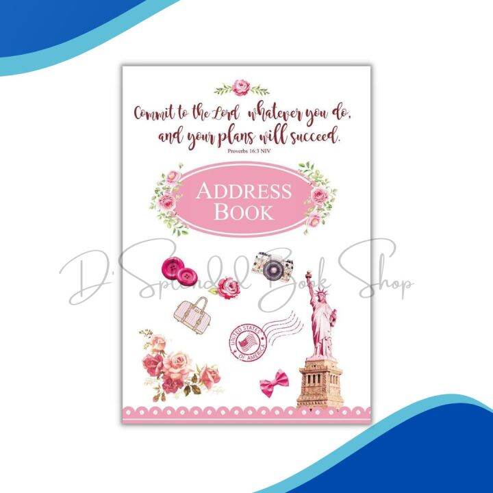 Address Book with Bible Verse / Inspirational / Liberty Design Lazada PH