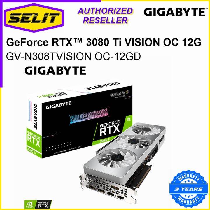 GIGABYTE GeForce RTX 3080 Ti VISION OC 12GB GDDR6X Nvidia Graphics ...