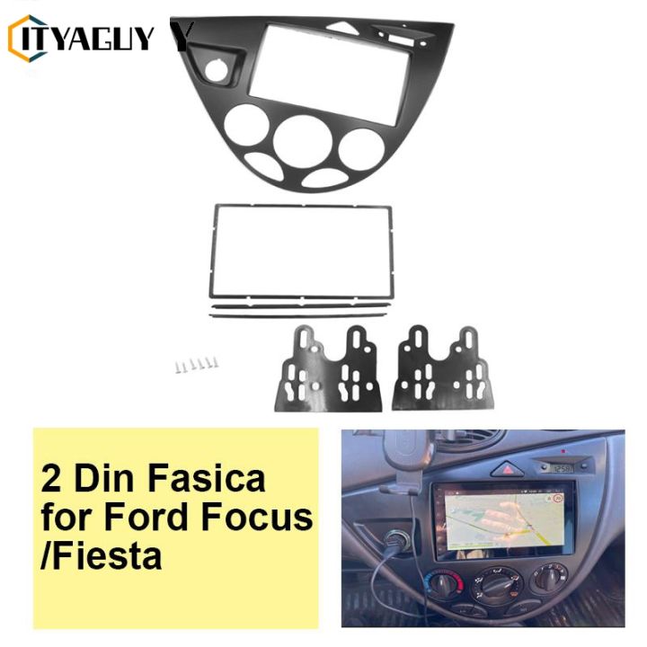 รถวิทยุแผงสเตอริโอประกอบกรอบติดตั้งรถยนต์สำหรับฟอร์ดเฟียสต้า1995-2001-โฟกัส1998-2004