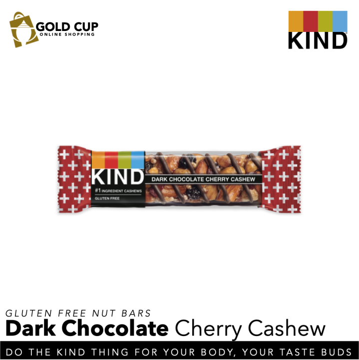 Kind Dark Chocolate Cherry Cashew Plus Bar 40g ( KIND Nut Bars, Dark