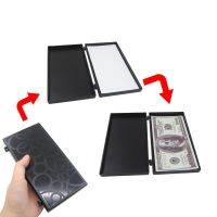 Money Switching Box Magic Tricks  Plastic Box Broken Paper Restore Card Case Close Up Illusions Gimmick Props Toys For Children Flash Cards Flash Card