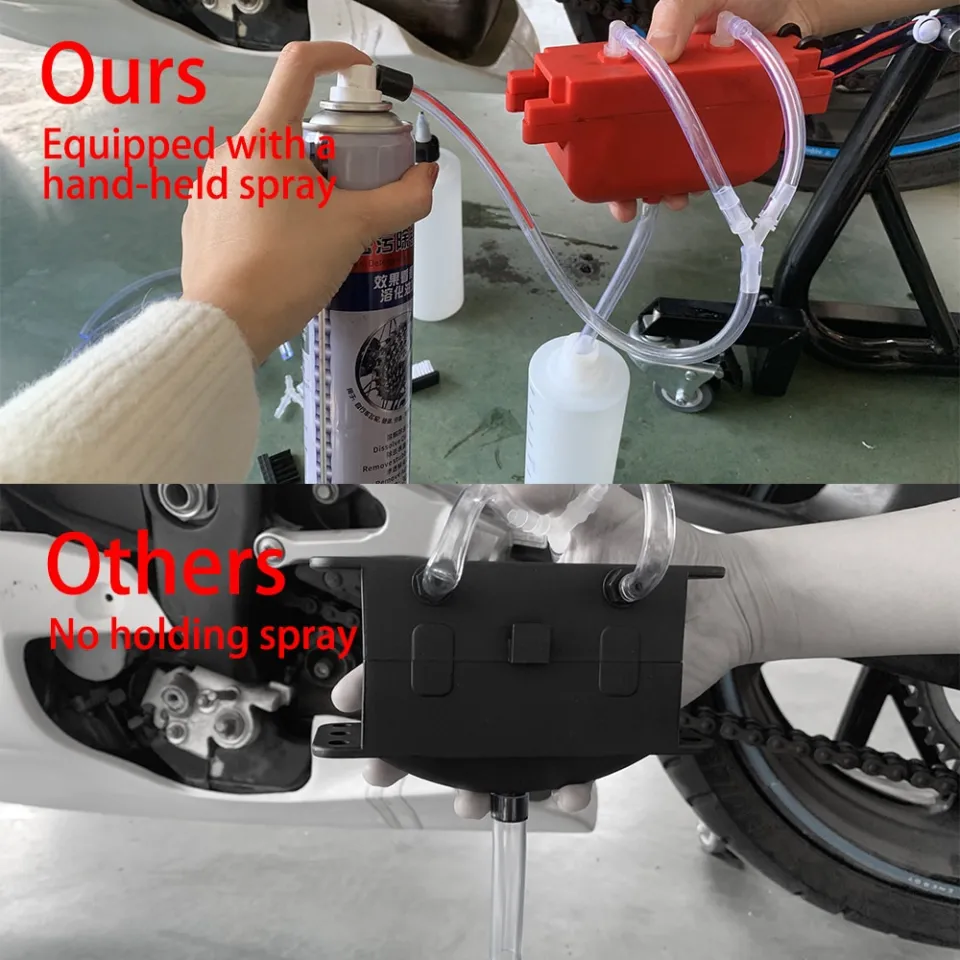 Motorcycle Chain Cleaning Machine Kit Brush Gear Cleaner Tool For Motorbike  Bikes Motorcycles Lube Device Lubricating Accessory