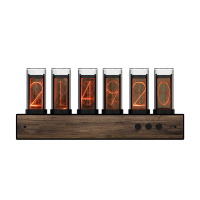 Luxury Nixie Tube นาฬิกาไม้ Creative Digital Light นาฬิกาตั้งโต๊ะ Vintage Electronic Desktop Table นาฬิกาดิจิตอล Decor ของขวัญ Ideas