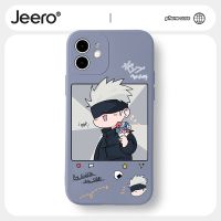 Jeero เคสไอโฟน เคสซิลิโคนนุ่มขอบเหลี่ยมกันกระแทกการ์ตูนอนิเมะตลก เคสโทรศัพท์ Compatible for iPhone 13 12 11 Pro Max SE 2020 X XR XS 8 7 6 6S Plus พลัส HFF230