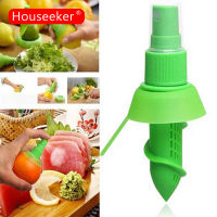 Houseeker เครื่องพ่นเครื่องคั้นผลไม้สเปรย์เลมอนที่้คั้นน้ำผลไม้แบบบีบน้ำส้มสำหรับอุปกรณ์ทำอาหารในครัวสลัดรสสด