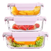 hot【cw】 Food Grade Sealed Frozen Glass Refrigerator Microwavable