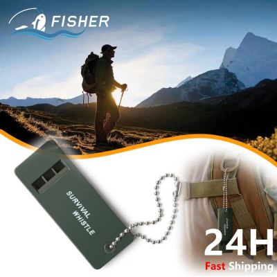 Camping Keychain Whistle Hiking Referee Survival Rugby Whistle Decibel Survival Outdoor Emergency High [hot]3-Frequency Tools Whistle