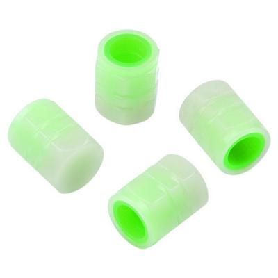 Fluorescent Valve Caps 4 Pcs Car Tire Valve Stem Caps Glow in the Dark Tire Caps Universal Air Caps Cover for Cars SUVs Bike Trucks and Motorcycles useful