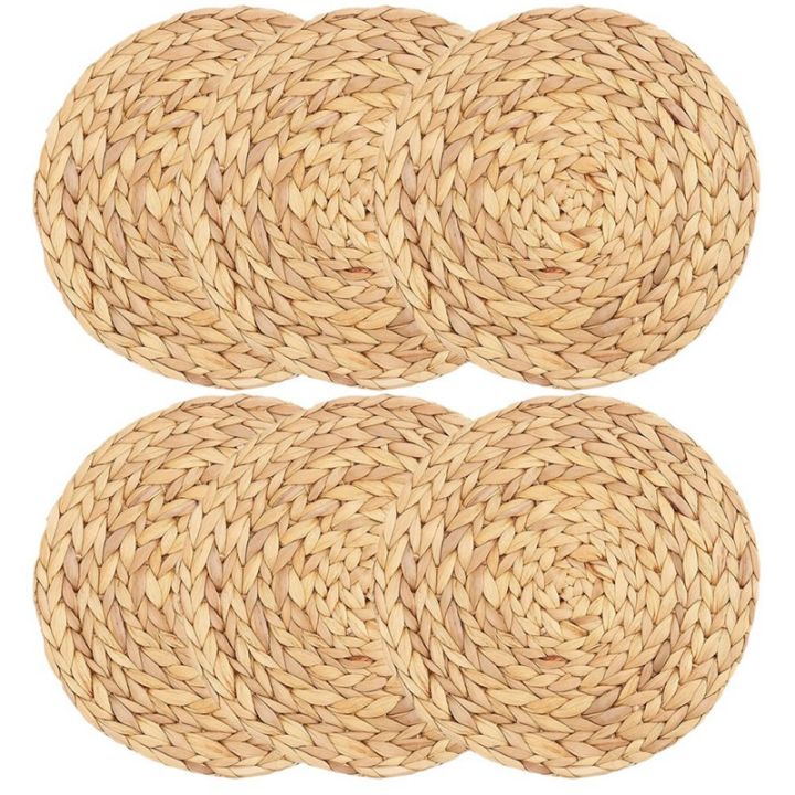round-woven-placemats-water-hyacinth-woven-rattan-placemats-round-braided-rattan-tablemats-non-slip-insulation-pads