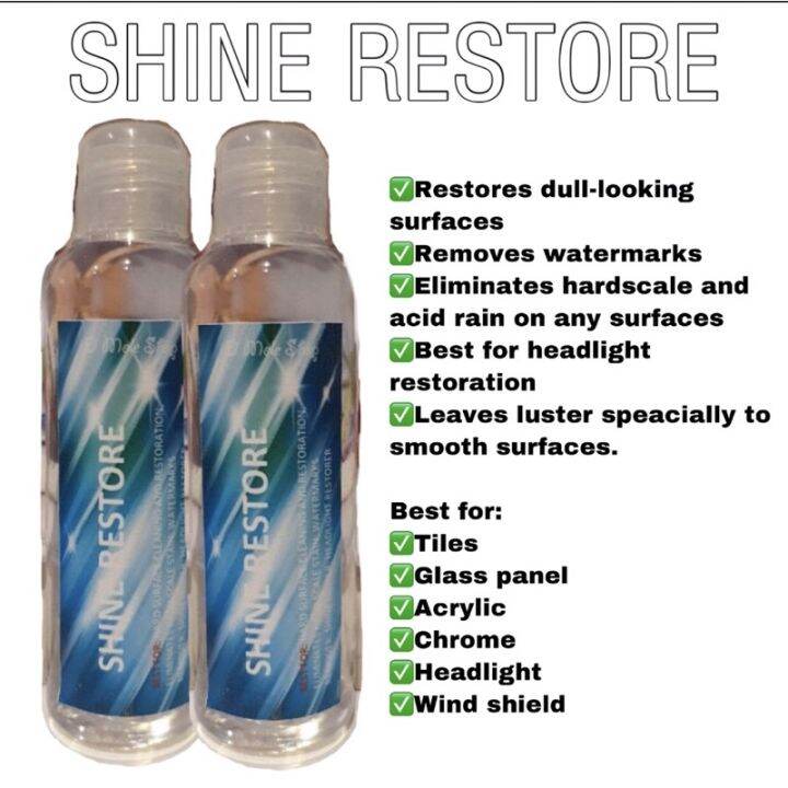 Shine Restore/ Surface Restorer Lazada PH
